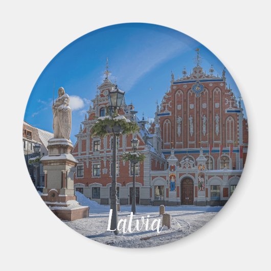 Historisch centrum in Riga, Letland Magneet (Voorkant)