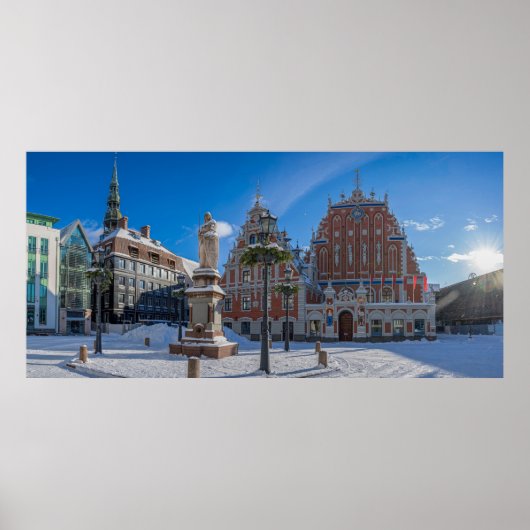 Historisch centrum in Riga, Letland Poster (Voorkant)