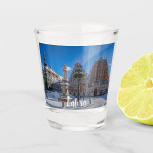Historisch centrum in Riga, Letland Shot Glas