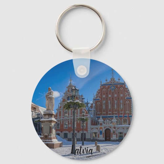 Historisch centrum in Riga, Letland Sleutelhanger (Voorkant)