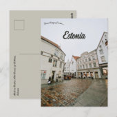 Historisch centrum oude stad Tallinn Estland Briefkaart (Voorkant / Achterkant)