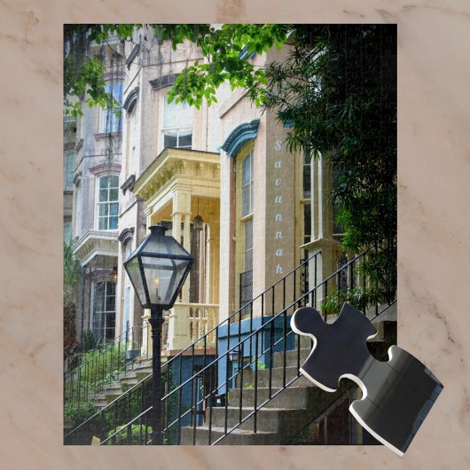 Historisch centrum Savannah Georgia Homes Legpuzzel