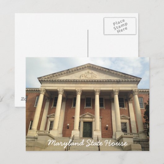 Historisch centrum van Annapolis Maryland Briefkaart (Voorkant / Achterkant)