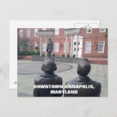 Historisch centrum van Annapolis Maryland Briefkaart (Voorkant / Achterkant)
