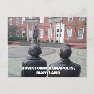 Historisch centrum van Annapolis Maryland Briefkaart