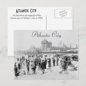 Historisch centrum van de Atlantische Oceaan Briefkaart (Voorkant / Achterkant)