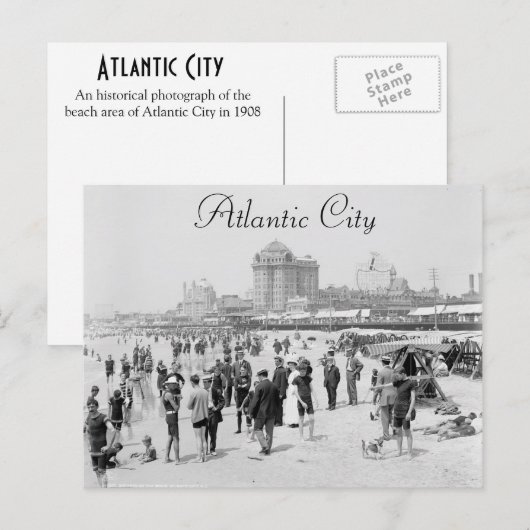 Historisch centrum van de Atlantische Oceaan Briefkaart (Voorkant / Achterkant)