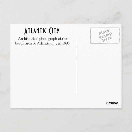 Historisch centrum van de Atlantische Oceaan Briefkaart (Achterkant)