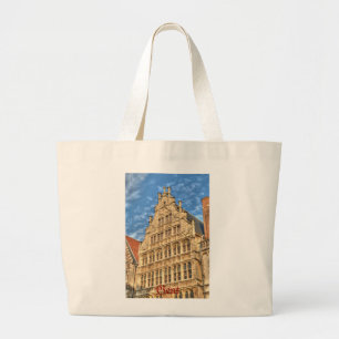 Historisch centrum van Gent, België Grote Tote Bag