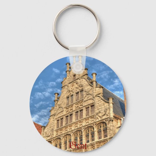 Historisch centrum van Gent, België Sleutelhanger (Voorkant)