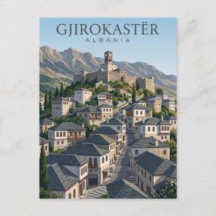 Historisch centrum van Gjirokaster Albanië Briefkaart