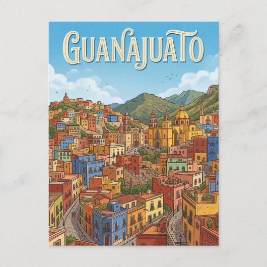 Historisch centrum van Guanajuato Briefkaart (Voorkant)