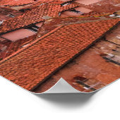 Historisch centrum van het Uitzicht van de lucht,  Poster (Hoek)