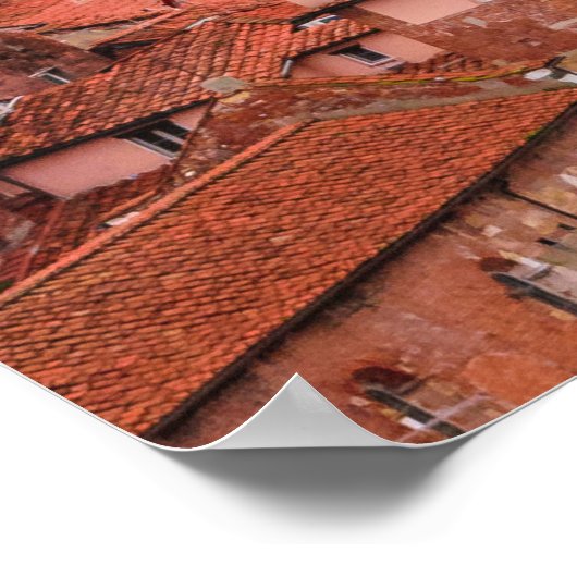 Historisch centrum van het Uitzicht van de lucht, Poster (Hoek)