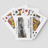Historisch centrum van Lincoln-speelkaarten Pokerkaarten (Achterkant)
