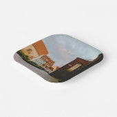 Historisch centrum van Riga Papieren Bordje (Gebogen)