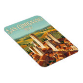 Historisch centrum van San Gimignano Italië Magneet (Rechterzijde)