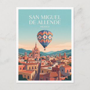 Historisch centrum van San Miguel de Allende Mexic Briefkaart