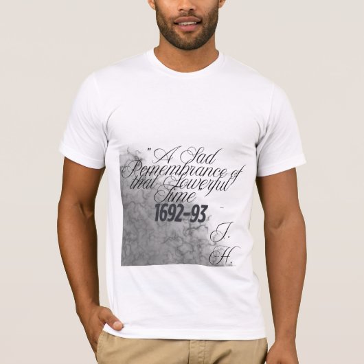 Historisch citaat van het heks Shirt Salem (Voorkant)