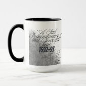 Historisch citaat van Witch Salem Mok (Links)