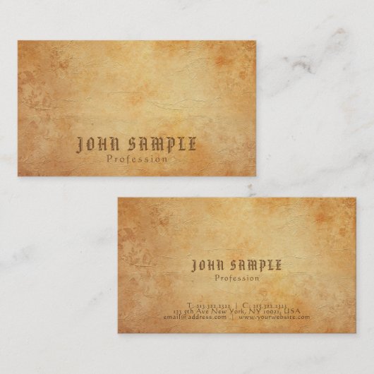  Historisch Creatief Ontwerp Deluxe Visitekaartje (Voorkant / Achterkant)