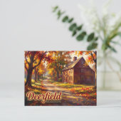 Historisch Deerfield USA Briefkaart (Staand voorkant)