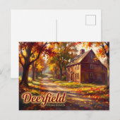 Historisch Deerfield USA Briefkaart (Voorkant / Achterkant)