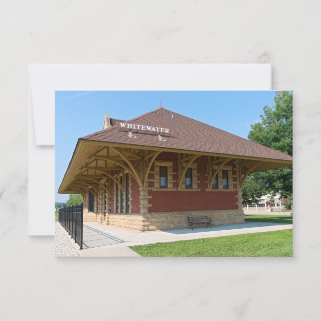 Historisch depot in Whitewater (Voorkant)