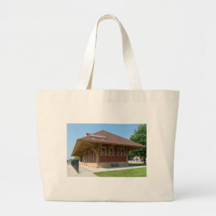 Historisch depot in Whitewater Grote Tote Bag
