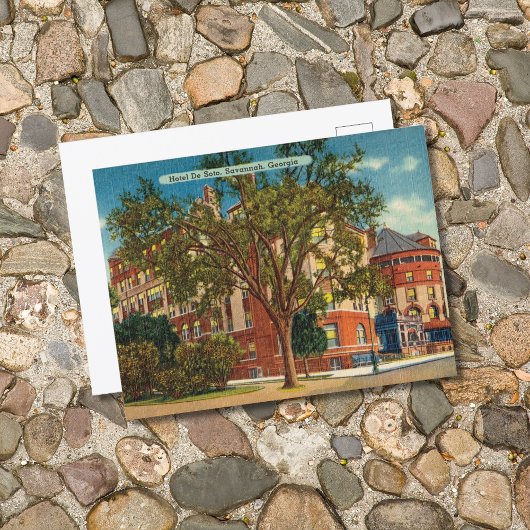 Historisch DeSoto Hotel Savannah GA Briefkaart