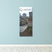 Historisch district in de stad Quebec Canvas Afdruk (Insitu (Houten vloer))