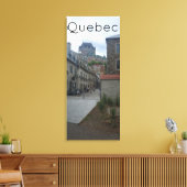 Historisch district in de stad Quebec Canvas Afdruk (Insitu (Woonkamer))