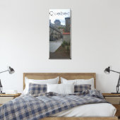 Historisch district in de stad Quebec Canvas Afdruk (Insitu (Slaapkamer))