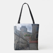 Historisch district in de stad Quebec Tote Bag (Achterkant)