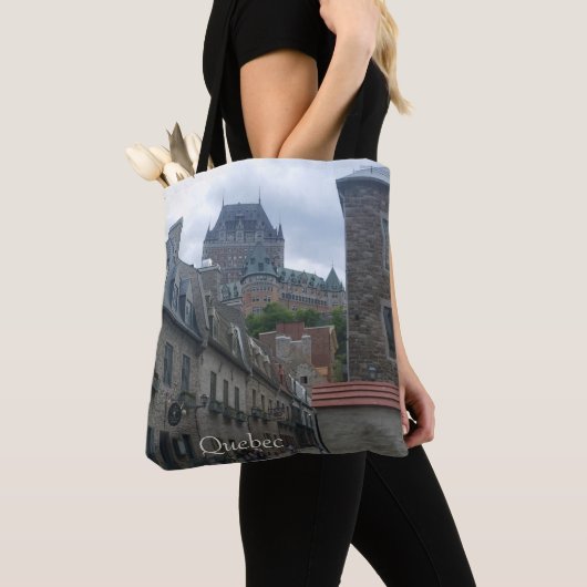 Historisch district in de stad Quebec Tote Bag (Dichtbij)