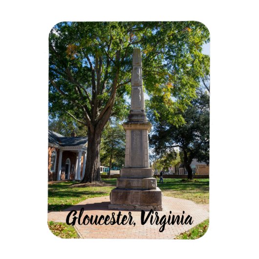 Historisch district in Gloucester, Virginia Magneet (Verticaal)