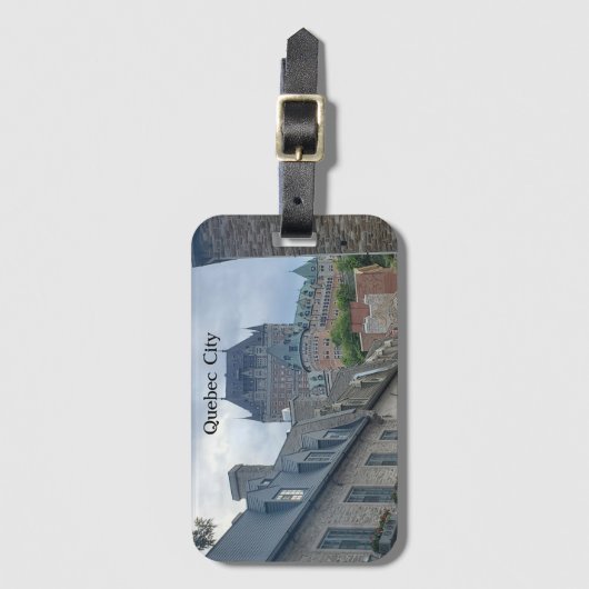 Historisch district in Quebec Bagagelabel (Voorkant (verticaal))