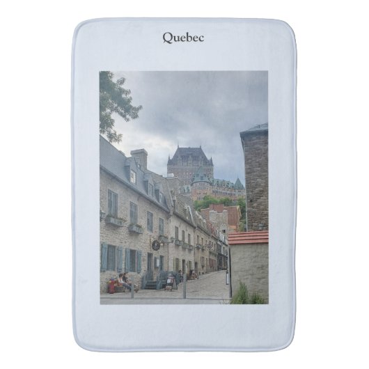 Historisch district in Quebec City Badmat (Voorkant Verticaal)