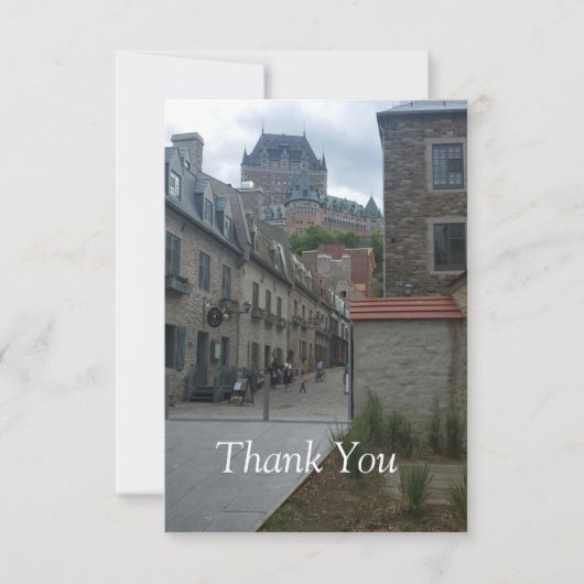 Historisch district in Quebec city Bedankkaart (Voorkant)