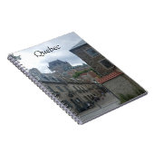 Historisch district in Quebec City Notitieboek (Rechterzijde)