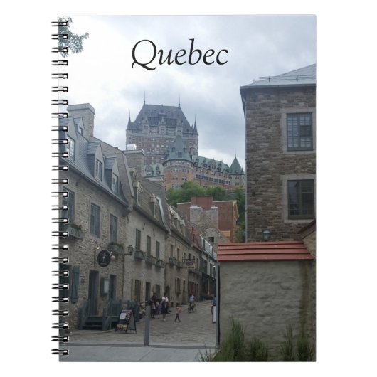 Historisch district in Quebec City Notitieboek (Voorkant)