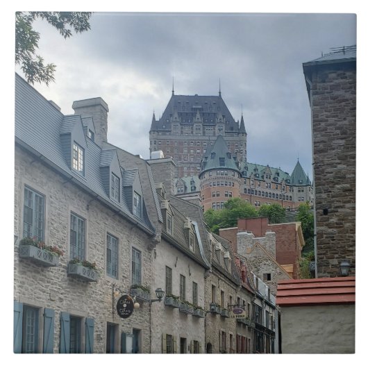 Historisch district in Quebec City Tegeltje (Voorkant)
