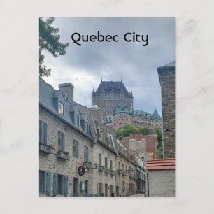 Historisch district in Quebec Feestdagenkaart