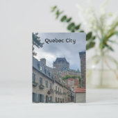 Historisch district in Quebec Feestdagenkaart (Staand voorkant)