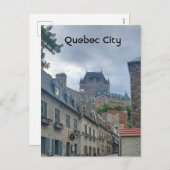 Historisch district in Quebec Feestdagenkaart (Voorkant / Achterkant)