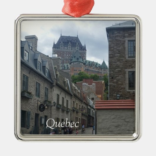 Historisch district in Quebec Metalen Ornament (Voorkant)
