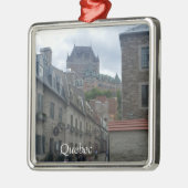 Historisch district in Quebec Metalen Ornament (Links)