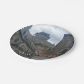 Historisch district in Quebec Papieren Bordje (Gekanteld)