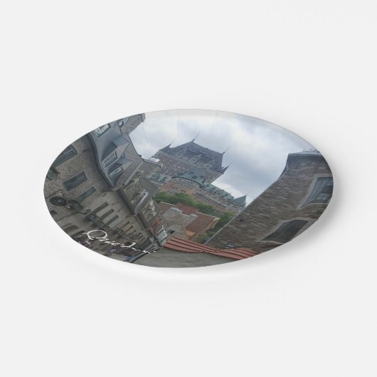 Historisch district in Quebec Papieren Bordje (Gekanteld)