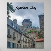 Historisch district in Quebec Poster (Voorkant)
